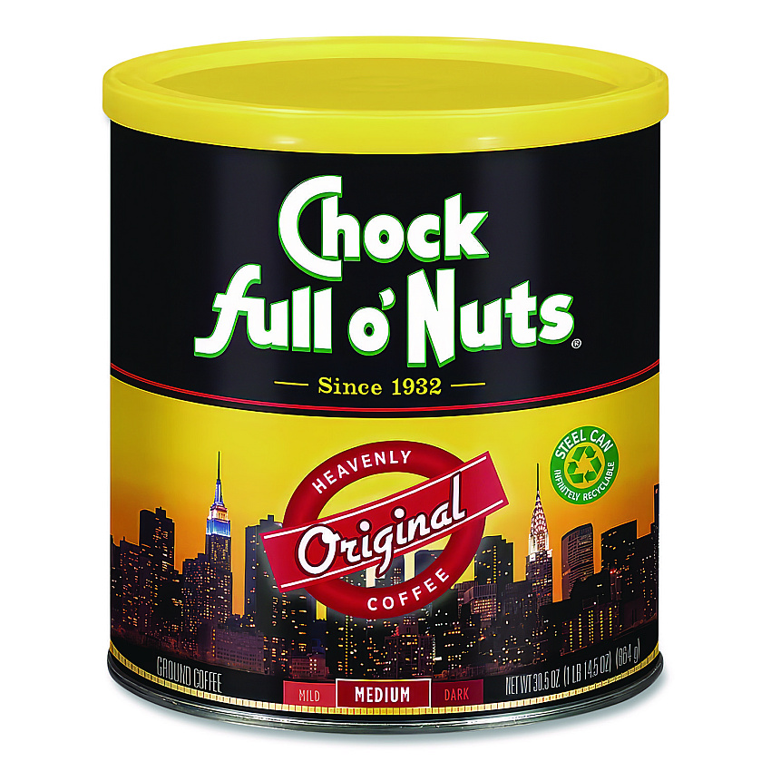 Chock full o'Nuts Original Blend Ground Coffee, 30.5 oz (MZB13000)
