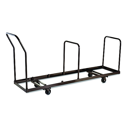 NPS Folding Chair Dolly For Vertical Storage, Metal, 1,100 lb Capacity, 19.25" x 81" x 38.5", Brown (DY35)