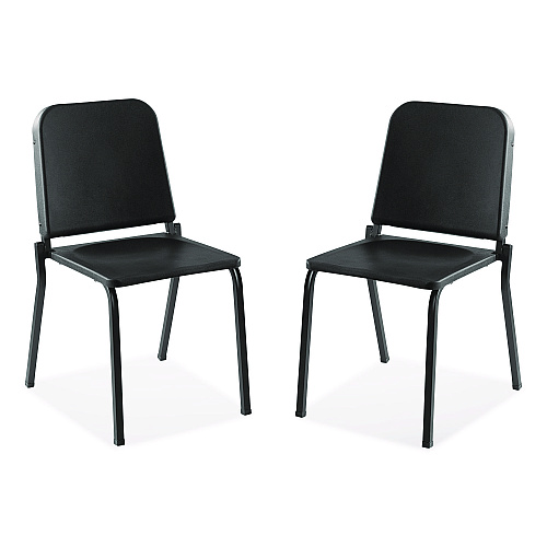 NPS 8200 Series Melody Music Chair, Supports Up to 300 lbs, 17.5" Seat Height, Black Seat, Black Back, Black Base, 2/Pack (82102)