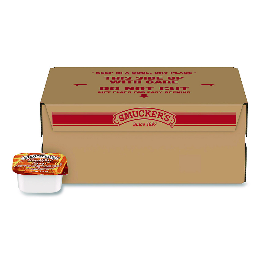 Smucker's Breakfast Syrup Plastic Portion Control Cup, 1.4 oz Cup, 100/Carton (51009)