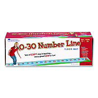 Learning Resources 0-30 Number Line Floor Mat, Grades K to 5 (LER0935)