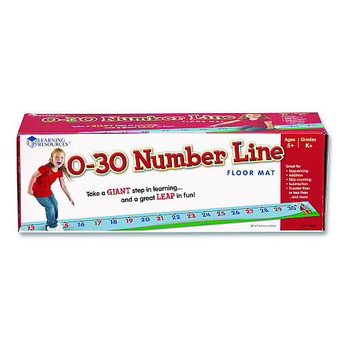 Learning Resources 0-30 Number Line Floor Mat, Grades K to 5 (LER0935)