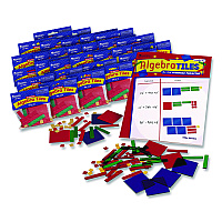 Learning Resources Algebra Tiles Class Set, Grades 7 to 9, 32 Pieces/Set, 30 Sets (LER7547)