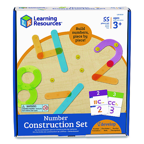 Learning Resources Number Construction Activity Set, Pre-K to K, 50 Pieces (LER8550)