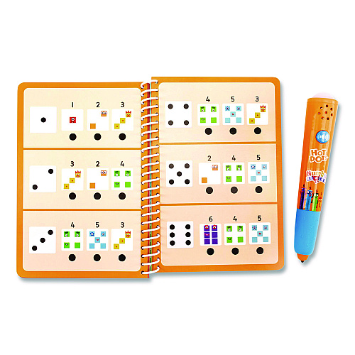 Educational Insights Hot Dots Numberblocks Activity Book with Interactive Pen, Number Recognition 1-10, 75 Activities, Pre-K to K, 60 Pages (2550)