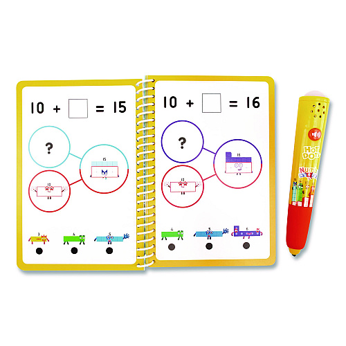 Educational Insights Hot Dots Numberblocks Activity Book with Interactive Pen, Number Recognition 11 to 20, 60 Activities, Grades K to 1, 60 Pages (2551)