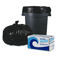 Boardwalk&reg; 60 Gallon Trash Bags, 1.2 mil, 38 x 58, Black, 50 Bags (BWK519E)