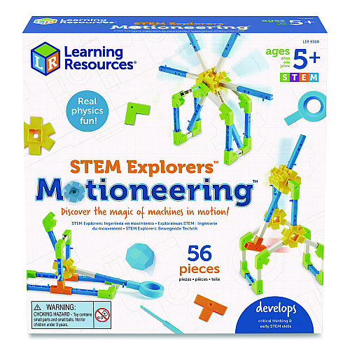 Learning Resources STEM Explorers Motioneering, Grades K to 2, 56 Pieces (LER9308)