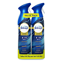 Febreze AIR, Ocean, 8.8 oz Aerosol Spray, 2/Pack, 3 Packs/Carton (17345)