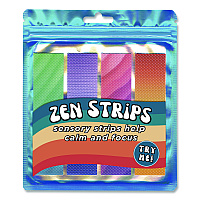 The Pencil Grip Bumpy Gradient Zen Strips, Ages 6 and Up, Assorted Colors, 4/Pack (854)