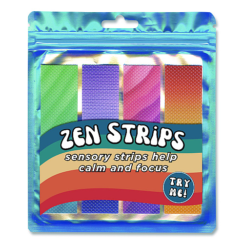 The Pencil Grip Bumpy Gradient Zen Strips, Ages 6 and Up, Assorted Colors, 4/Pack (854)
