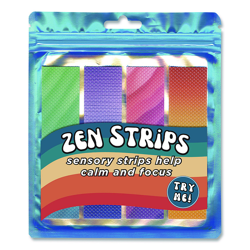 The Pencil Grip Bumpy Gradient Zen Strips, Ages 6 and Up, Assorted Colors, 4/Pack (854)