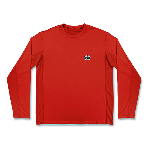 ergodyne Chill-Its 6689 Cooling Long Sleeve Sun Shirt with UV Protection, Small, Orange (12177)