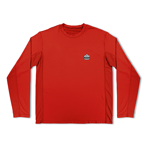 ergodyne Chill-Its 6689 Cooling Long Sleeve Sun Shirt with UV Protection, X-Large, Orange (12180)
