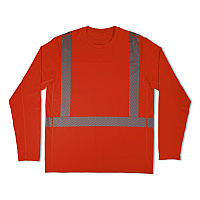 ergodyne Chill-Its 6688 Type R Class 2 Cooling Hi-Vis Sun Shirt with UV Protection, Large, Orange (12232)