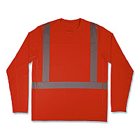 ergodyne Chill-Its 6688 Type R Class 2 Cooling Hi-Vis Sun Shirt with UV Protection, X-Large, Orange (12233)