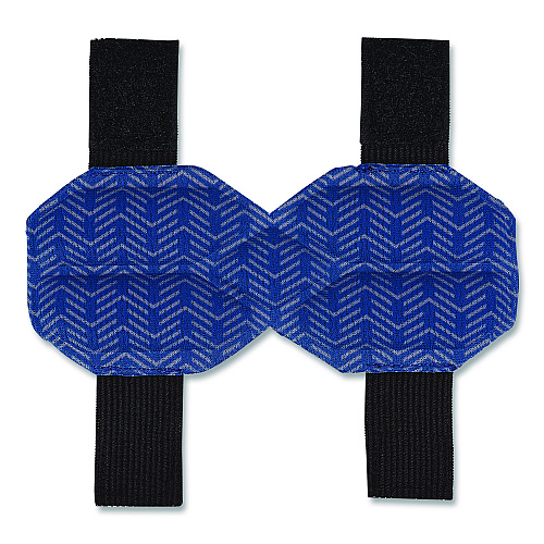 ergodyne Chill-Its 6613 Hard Hat Cooling Ratchet Pad, 5.5 x 2, Blue, 3/Pack (12449)