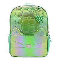 Accessory Innovations Iridescent Cat Backpack, 12" x 5" x 16", Iridescent Aqua (B23GC55603ST)