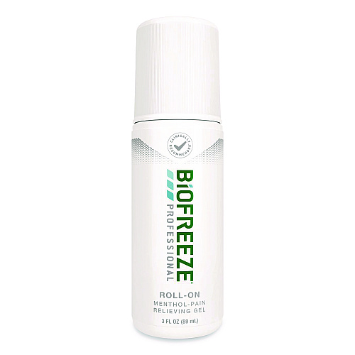 BIOFREEZE Professional Green Roll-On Topical Analgesic Pain Reliever, 3 oz Roll-On (540935)