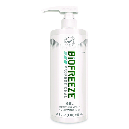 BIOFREEZE Professional Green Topical Analgesic Pain Reliever Gel, 32 oz Pump (540938)