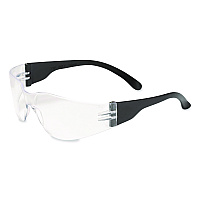 Bouton Zenon Z11sm Rimless Safety Glasses with Anti-Scratch Coating, Black Flexible-Plastic Frame, Clear Polycarbonate Lens (250000000)