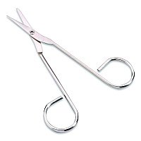 First Aid Only First Aid Scissors, 4.5" Long, Straight Nickel Handle (813161)