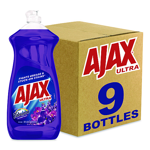 Ajax Dish Detergent, Fabuloso Scent, 28 oz Bottle, 9/Carton (61037540CT)