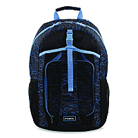 FUEL Bijoux Deluxe Backpack and Lunch Bag Bundle, 15.5" Laptop Sleeve, 12" x 8" x 18.5" and 7.5" x 4.25" x 9", Black/Blue Camo (110592STOC2)