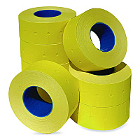 Garvey Punch-Hole Lavel, 0.83 x 0.47, Yellow, 1,000/Roll, 8 Rolls/Pack (211231510)