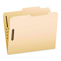 Pendaflex Manila Fastener Folders, 2/5-Cut Tab: Right of Center, Expands 0.75", 2 Fasteners, Letter Size, Manila, 50/Box (24580)