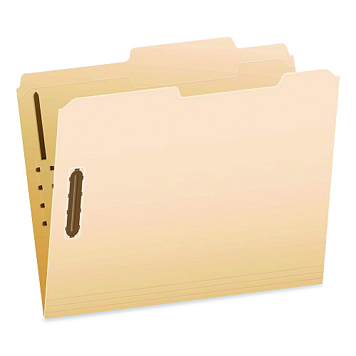 Pendaflex Manila Fastener Folders, 2/5-Cut Tab: Right of Center, Expands 0.75", 2 Fasteners, Letter Size, Manila, 50/Box (24580)