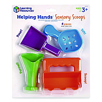 Learning Resources Helping Hands Sensory Scoops, Grades Pre-K to 2, 4 Pieces (LER5567)