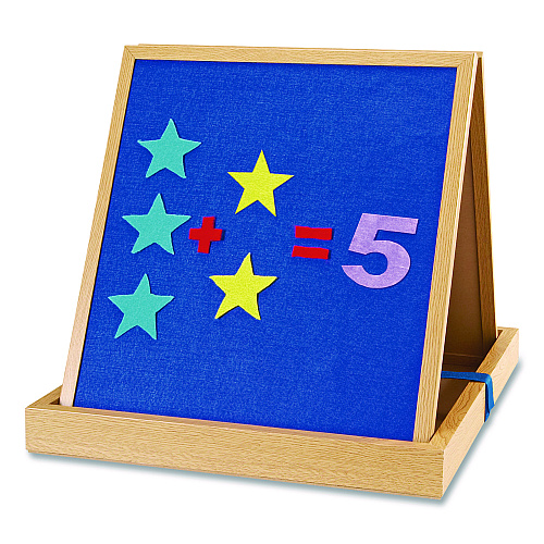Learning Resources Double-Sided Tabletop Easel, 15.75" x 17.5", White/Blue Surface (LER7286)