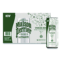 Nestle Maison Perrier Sparkling Water, Plain, 11.15 oz, 8 Cans/Box (60171)