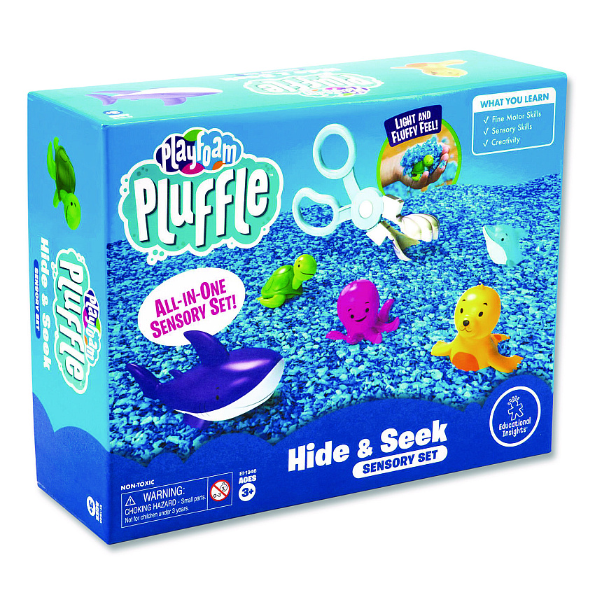 Educational Insights Playfoam Pluffle Hide and Seek Sensory Set, Ages 3 to 7 (1946)