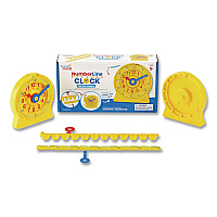 hand2mind NumberLine Clock Set, Grades K to 4, 6 Pieces (92287)