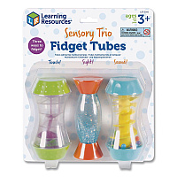 Learning Resources Sensory Trio Fidget Tubes, Ages 3 and Up, Assorted Colors, 3 Pieces (LER5566)