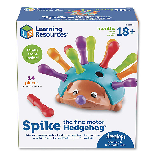 Learning Resources Spike the Fine Motor Hedgehog, Pre-K, 14 Pieces (LER8904)