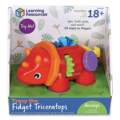 Learning Resources Tracy the Fidget Triceratops, Pre-K to K (LER9147)