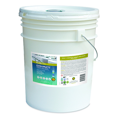 ECOS PRO Dishmate Manual Dish Liquid, Free and Clear, 5 gal Pail (PL972105)