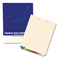 Medical Arts Press Top Tab Medical Chart Indexes, 8-Tab, Assorted Medical, 11 x 8.5, Manila, 50/Box (30228)