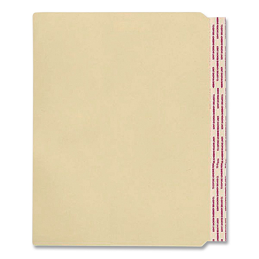 Medical Arts Press Standard Side-Flap Classification Folder Dividers, Letter Size, Manila, 100/Box (31400)