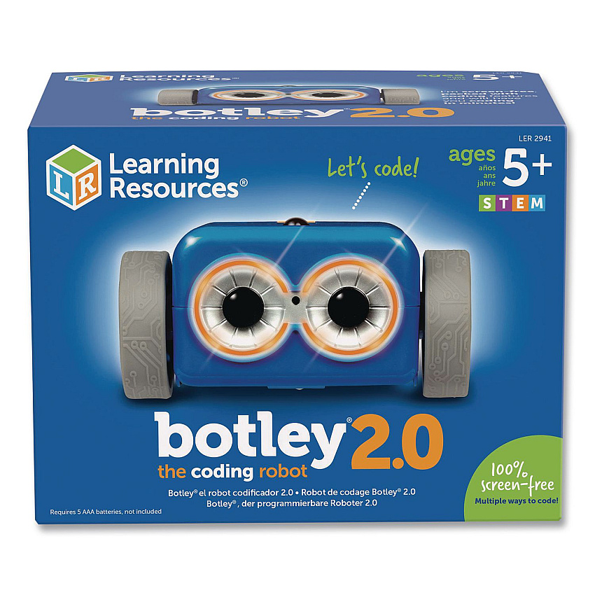 Learning Resources Botley 2.0 The Coding Robot, Grades K to 6, 46 Pieces (LER2941)