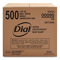 Dial Antibacterial Deodorant Bar Soap, Floral Scent, 1.5 oz, 500/Carton (00095)