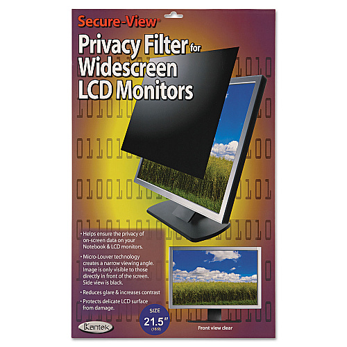 Kantek Secure View LCD Monitor Privacy Filter for 21.5" Widescreen Flat Panel Monitor, 16:9 Aspect Ratio (SVL215W)