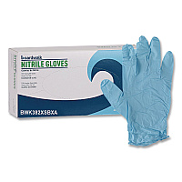Boardwalk Disposable Examination Nitrile Gloves, Powder-Free, X-Small, 5 mil Thick, 9.5" Long, Blue, 100/Box (382XSBXA)