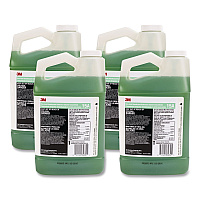 3M Non-Acid Disinfectant Bathroom Cleaner Concentrate, 0.5 gal Bottle, 4/Carton (15A)