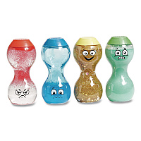 hand2mind Express Your Feelings Sensory Bottles, Ages 18 Months and Up, Assorted Colors, 4 Pieces (94488)