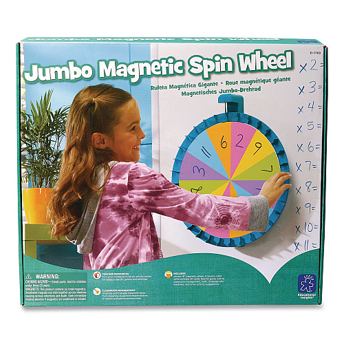 Educational Insights Jumbo Magnetic Spin Wheel, 16" Diameter, Ages 3 and Up (1769)