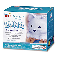 hand2mind Luna the Calming Kitty, Ages 3 and Up, White (95384)